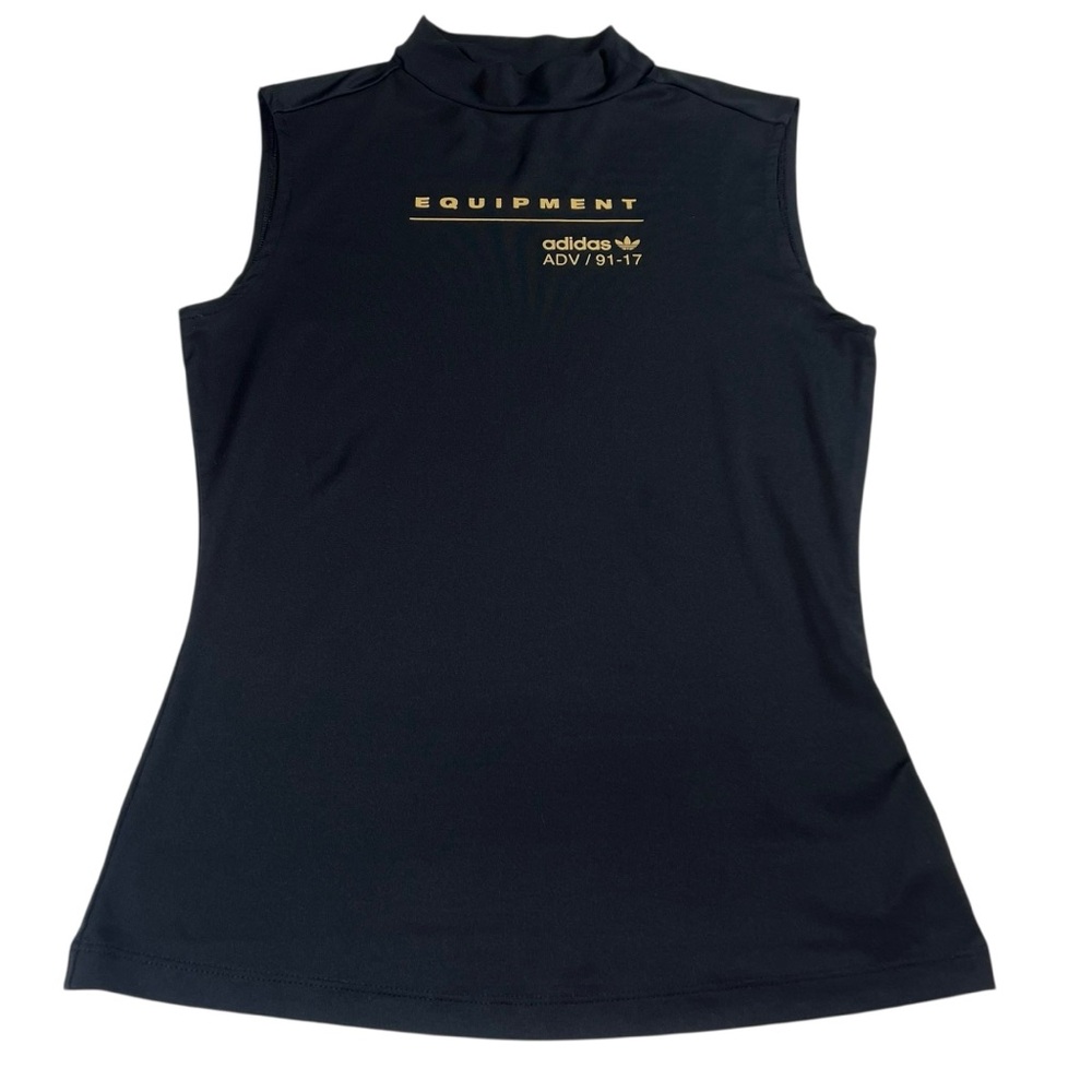 Adidas EQUIPMENT ADV / 91-17 Black Sleeveless Mock Tee Top Size XS